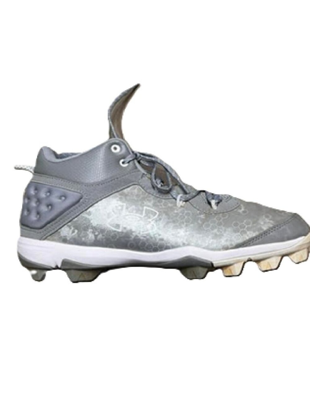 Under Armour Harper 8 Mid RM Baseball Cleat Halo Gray Mens 10.5 BM1